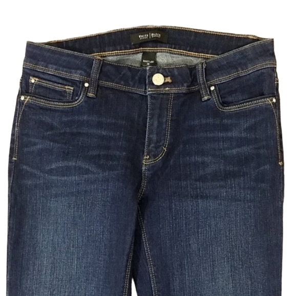 WHBM~Size 2~Blue Denim Boot Leg Jeans. - Picture 4 of 12